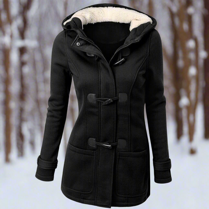 Drune | Damen Winterjacke mit Kapuze und Schnürverschluss