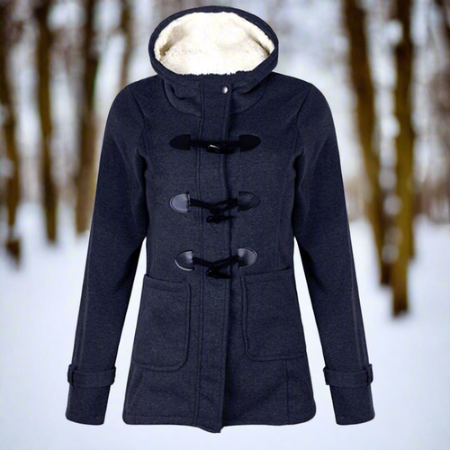 Drune | Damen Winterjacke mit Kapuze und Schnürverschluss