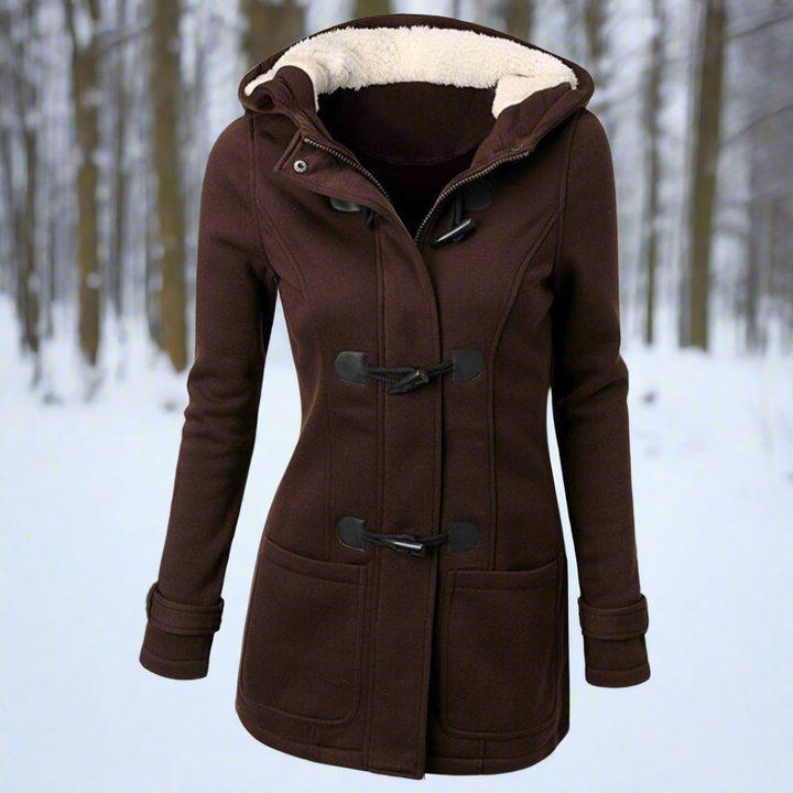 Drune | Damen Winterjacke mit Kapuze und Schnürverschluss