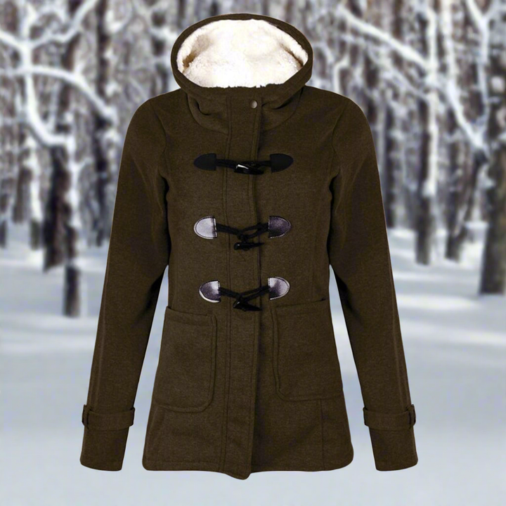 Drune | Damen Winterjacke mit Kapuze und Schnürverschluss