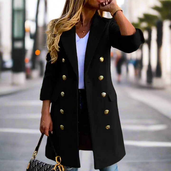 Drune | Elegante Taillierte Damenjacke mit Doppeltknopfverschluss