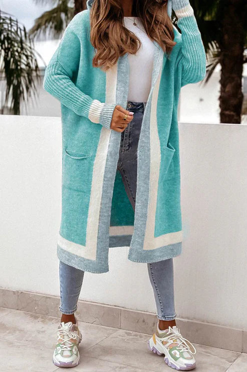 Drune | Strickjacke Langer Offener Vordere Weiche Strickkomfort Mit Praktischen Taschen