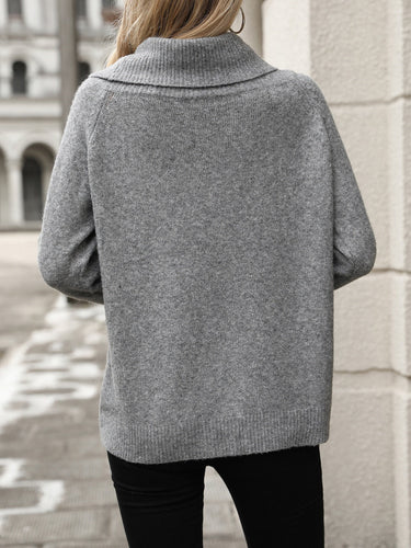 Drune | Umwandelbarer Strickpullover für Frauen - Lockere Passform