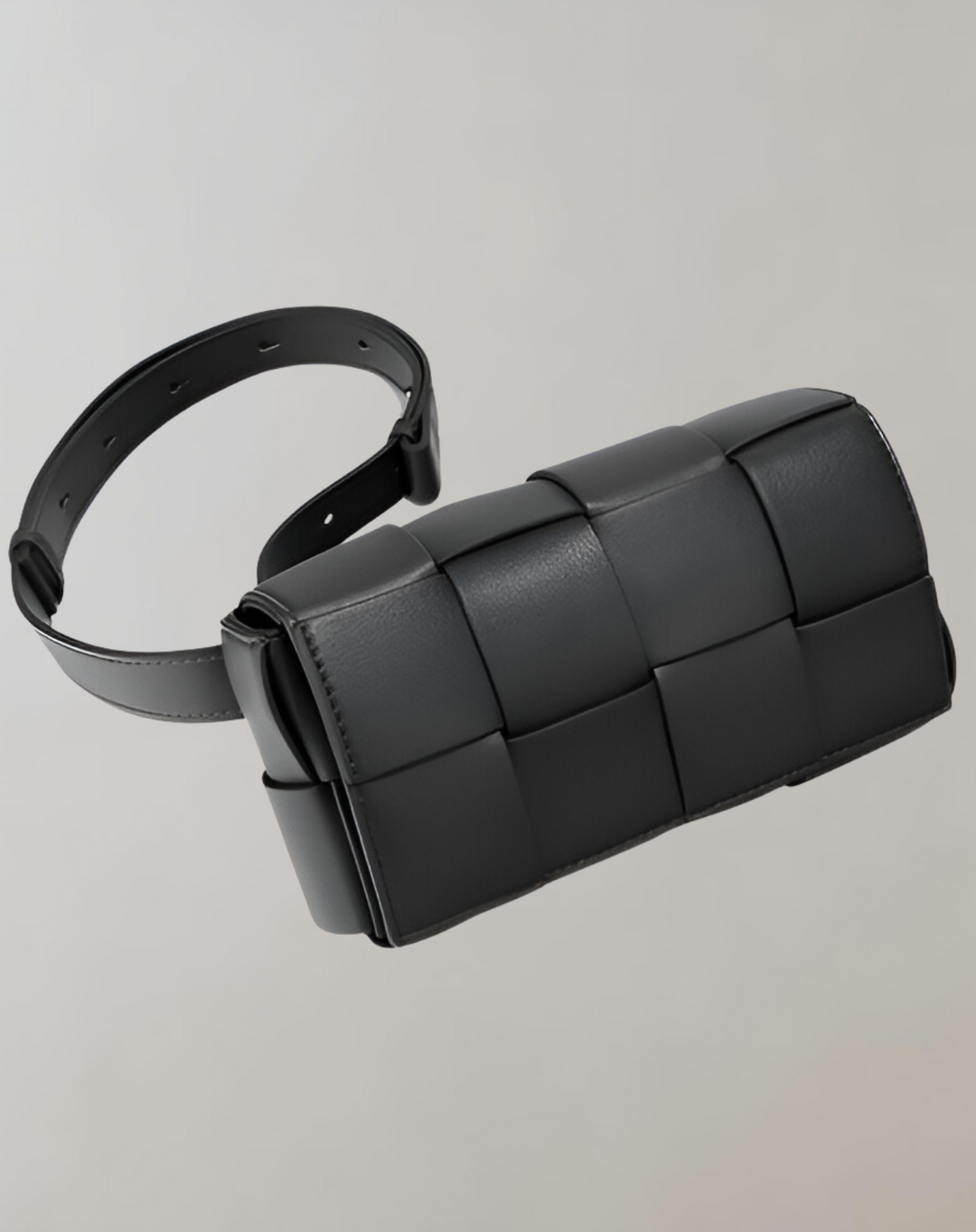 Drune - Geblockte Umhängetasche Vegan Leder Damen | Geflochtene Tasche Frauen