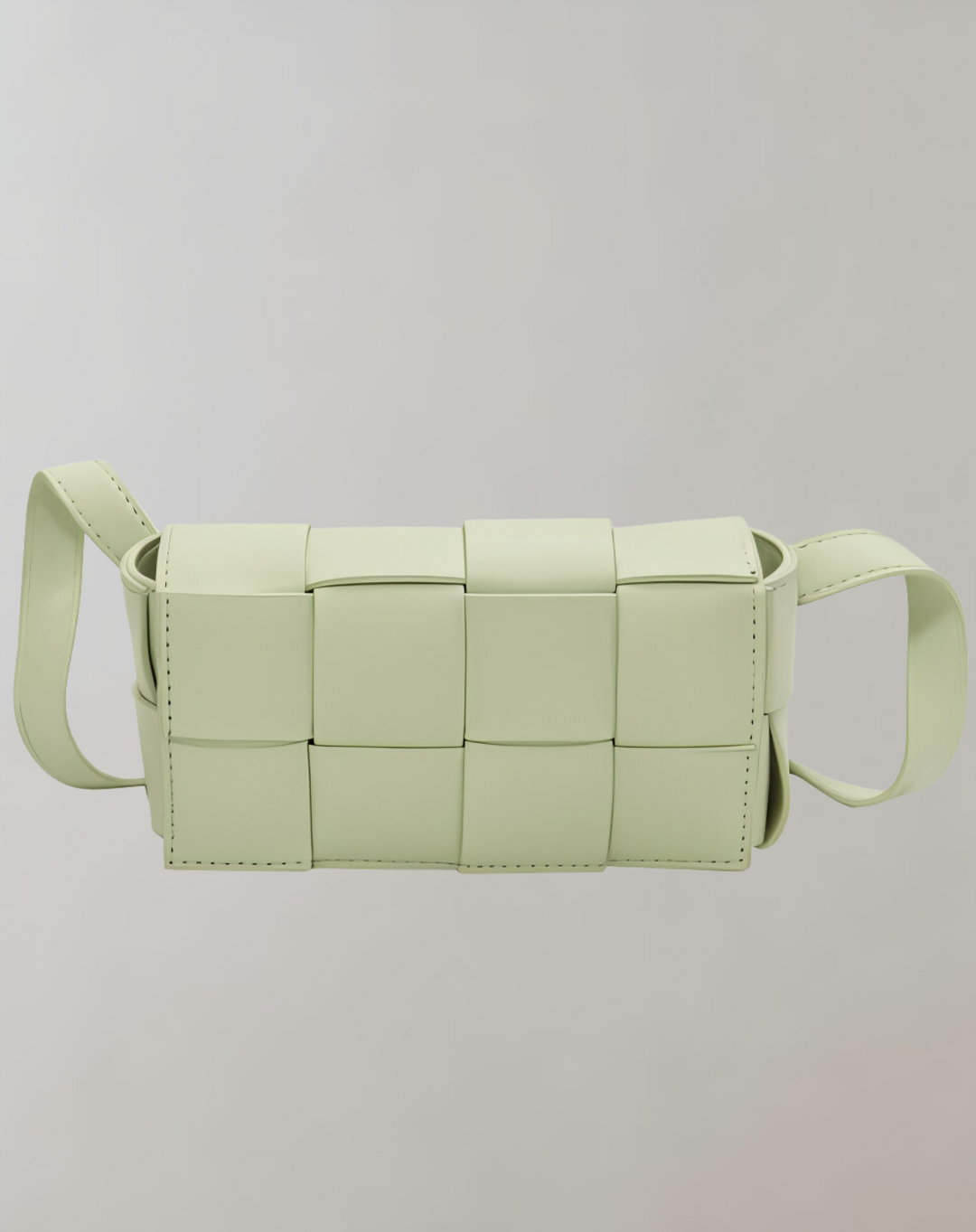 Drune - Geblockte Umhängetasche Vegan Leder Damen | Geflochtene Tasche Frauen