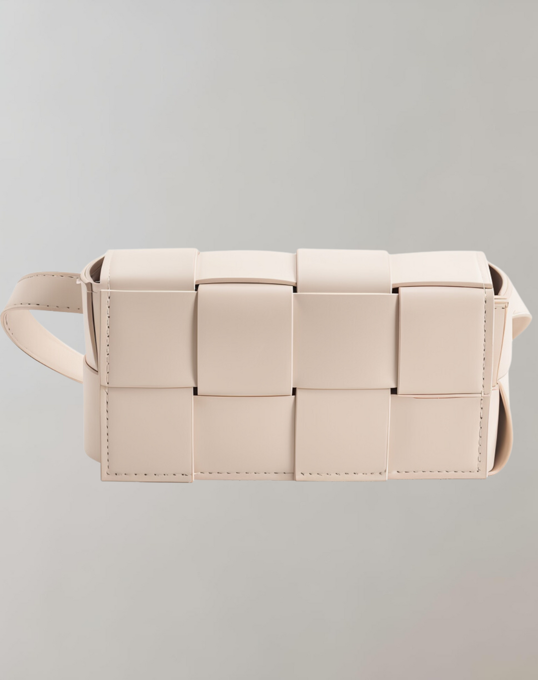 Drune - Geblockte Umhängetasche Vegan Leder Damen | Geflochtene Tasche Frauen