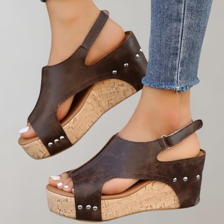 Drune - Orthopädische Sandalen mit hohen Absätzen | Sandalen damen bequem