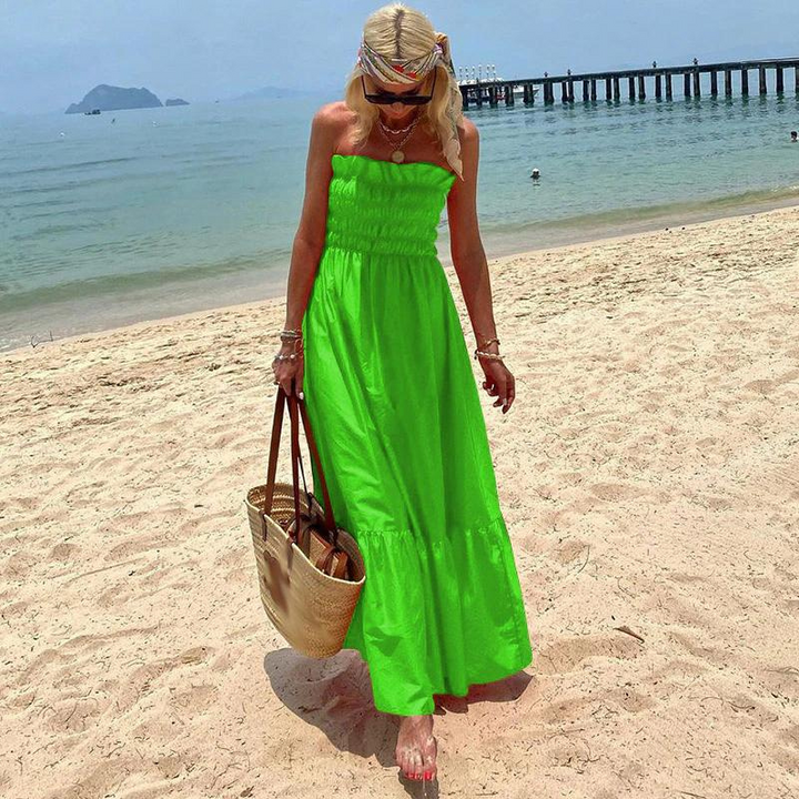 Drune | Maxikleid Trägerloses Maxikleid Ein mühelos stilvolles Sommer-Essential für alle Gelegenheiten