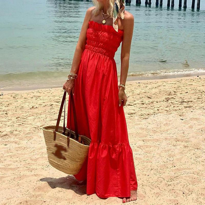 Drune | Maxikleid Trägerloses Maxikleid Ein mühelos stilvolles Sommer-Essential für alle Gelegenheiten