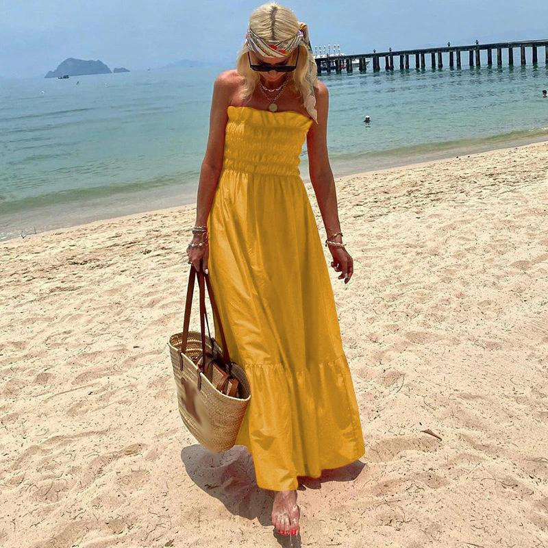Drune | Maxikleid Trägerloses Maxikleid Ein mühelos stilvolles Sommer-Essential für alle Gelegenheiten