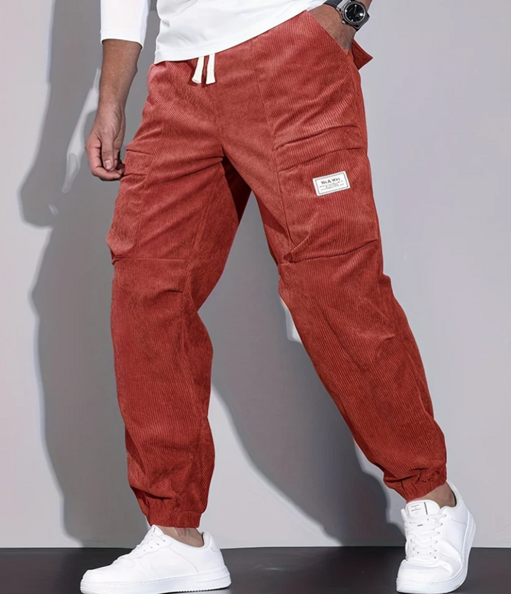 Drune | Corduroyhose für Herren, Bequemer Schnitt, - Praktische Taschen