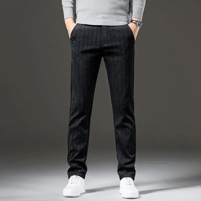 Drune | Corduroy-Hose für Herren - Hohe Taille, Kariert