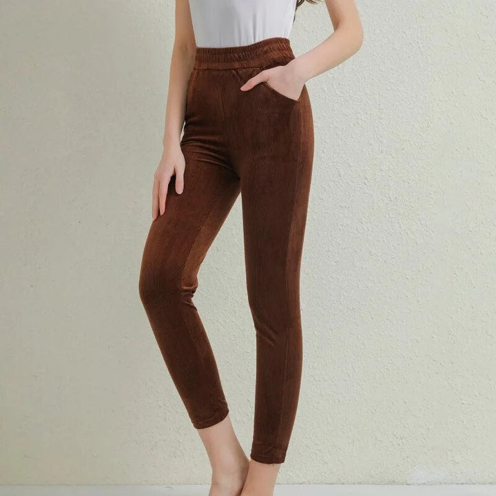 Drune | Cordhosen für Damen - Elastischer Bund