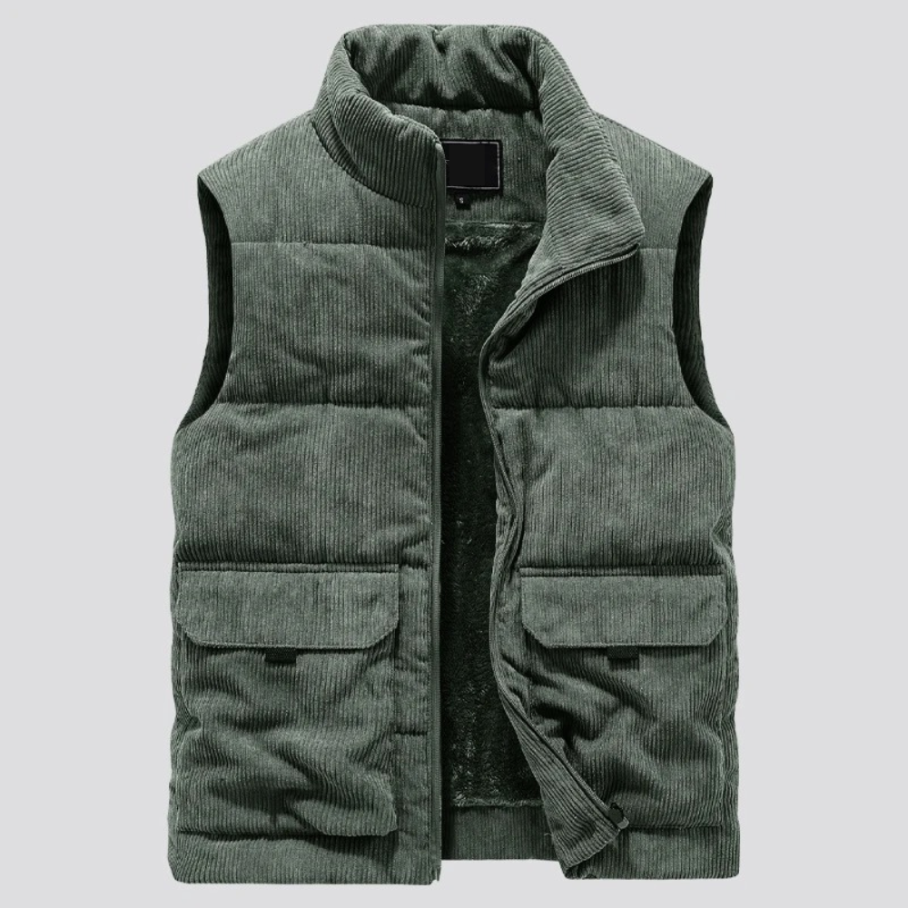 Drune | Corduroy Winter Weste für Männer - Slim Fit