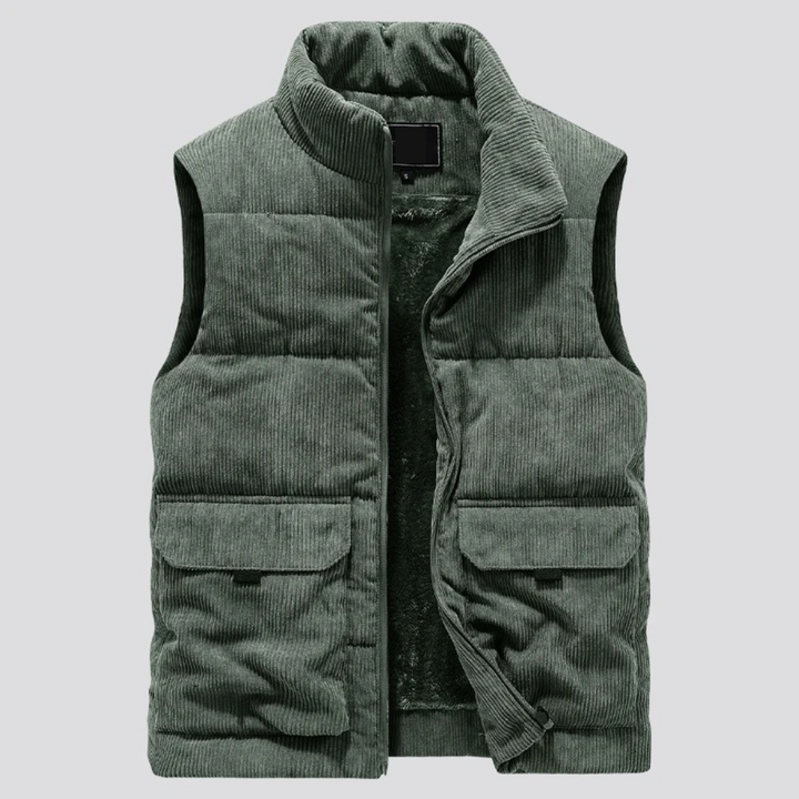 Drune | Corduroy Winter Weste für Männer - Slim Fit
