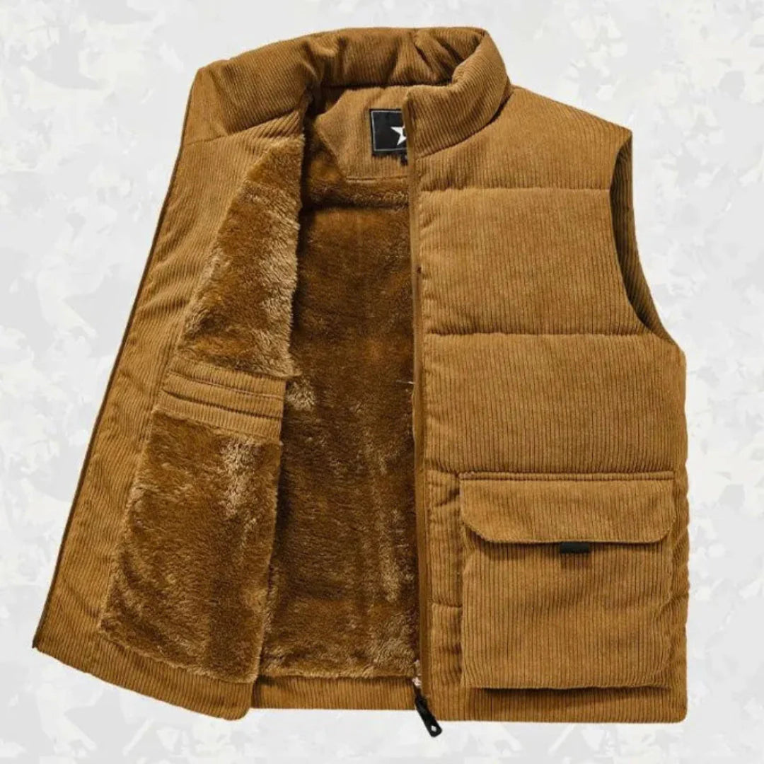 Drune | Sherpa-gefütterte Corduroy-Weste