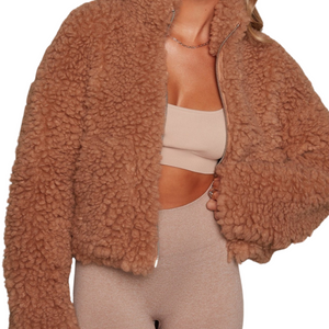 Drune | Kuschelige Teddy Jacke Damen