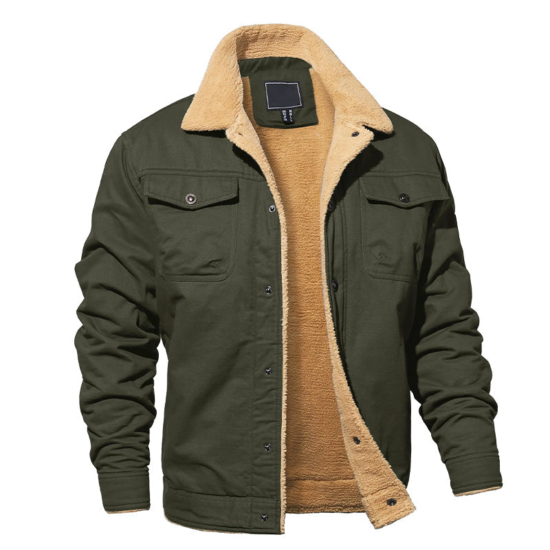 Drune | Cargo-Jacke für Herren mit Fleecefutter