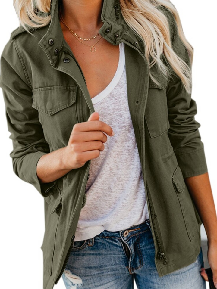Drune | Baumwollmischung Jacke für Frauen - Reguläre Passform