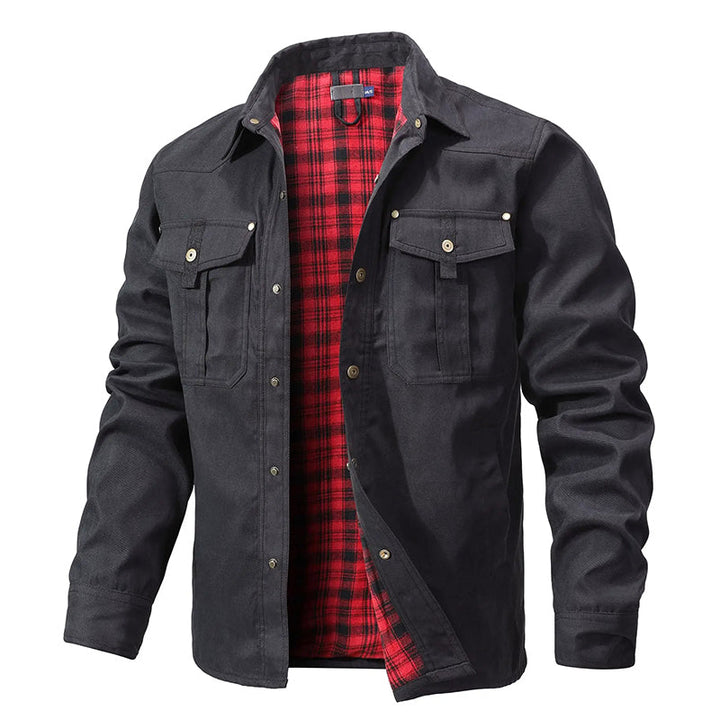 Drune | Flanell gefütterte Hemdjacke für Männer