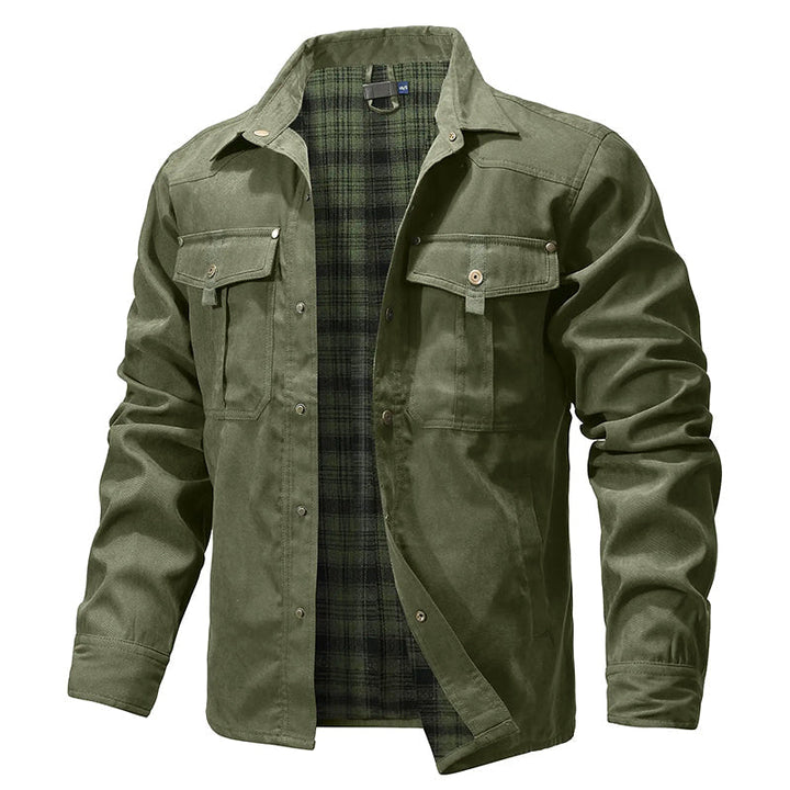 Drune | Flanell gefütterte Hemdjacke für Männer