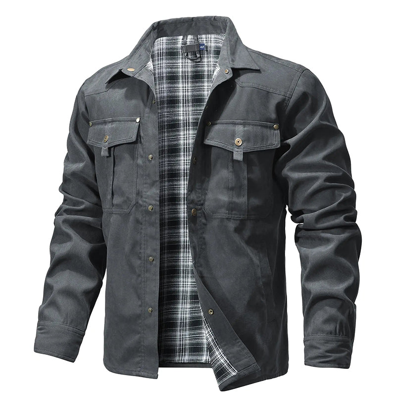 Drune | Flanell gefütterte Hemdjacke für Männer