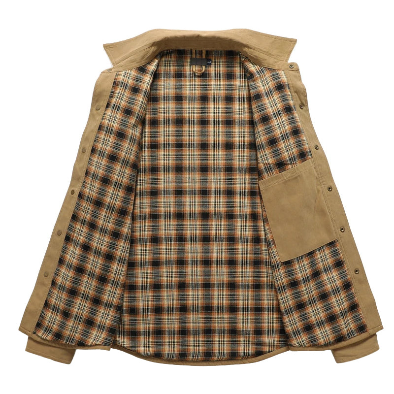 Drune | Flanell gefütterte Hemdjacke für Männer