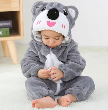 Drune | Flanell Onesie - 2-36 Monate, Kuschelig weich und atmungsaktiv – Ultimativer Komfort für Ihr Baby