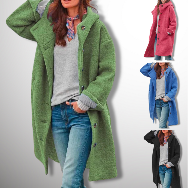Drune | Damen Stilvolle Herbstjacke Mit Kapuze Und Taschen