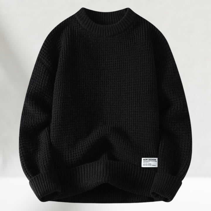 Drune | Rundhalsausschnitt Strickpullover für Männer - Regelmäßige Länge