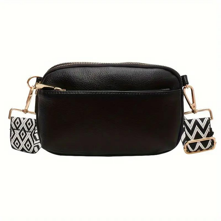 Drune | Tasche, breiter Riemen, PU-Leder, Gürteltasche, Mini-Tasche