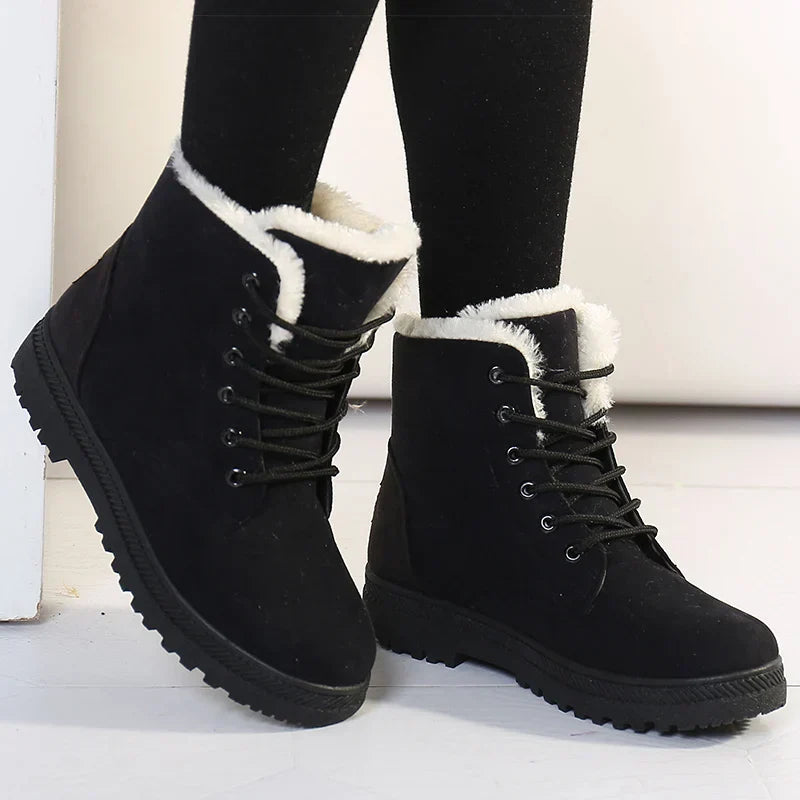 Drune | Winterstiefel - Warme Knöchelboots mit weicher Fütterung, niedrigem Absatz und bequemem Design