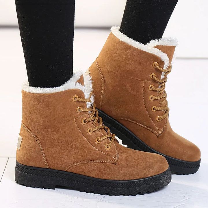 Drune | Winterstiefel - Warme Knöchelboots mit weicher Fütterung, niedrigem Absatz und bequemem Design