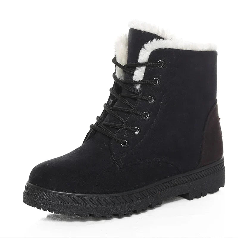 Drune | Winterstiefel - Warme Knöchelboots mit weicher Fütterung, niedrigem Absatz und bequemem Design