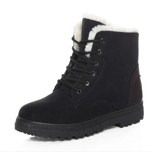 Drune | Winterstiefel - Warme Knöchelboots mit weicher Fütterung, niedrigem Absatz und bequemem Design