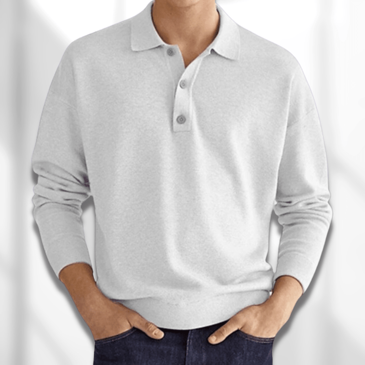 Drune | Langärmeliger Poloshirt Für Herren