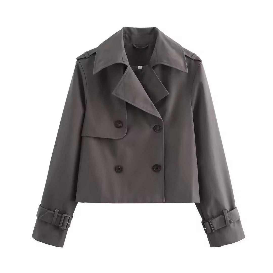Drune | Gekürzter Trenchcoat