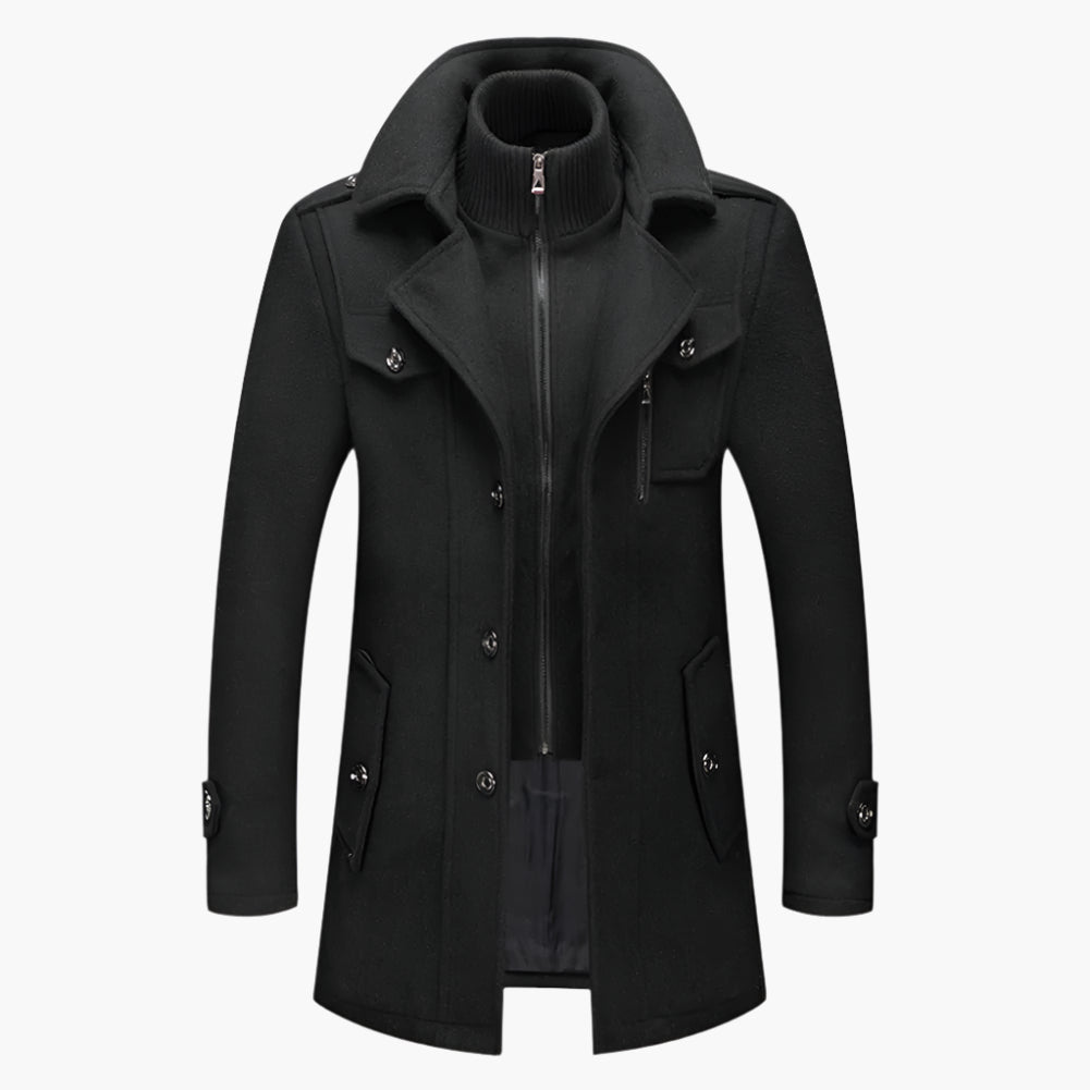 Drune | Wintermantel Elegant Zweiteilig - Stilvolle Business- und Freizeitjacke