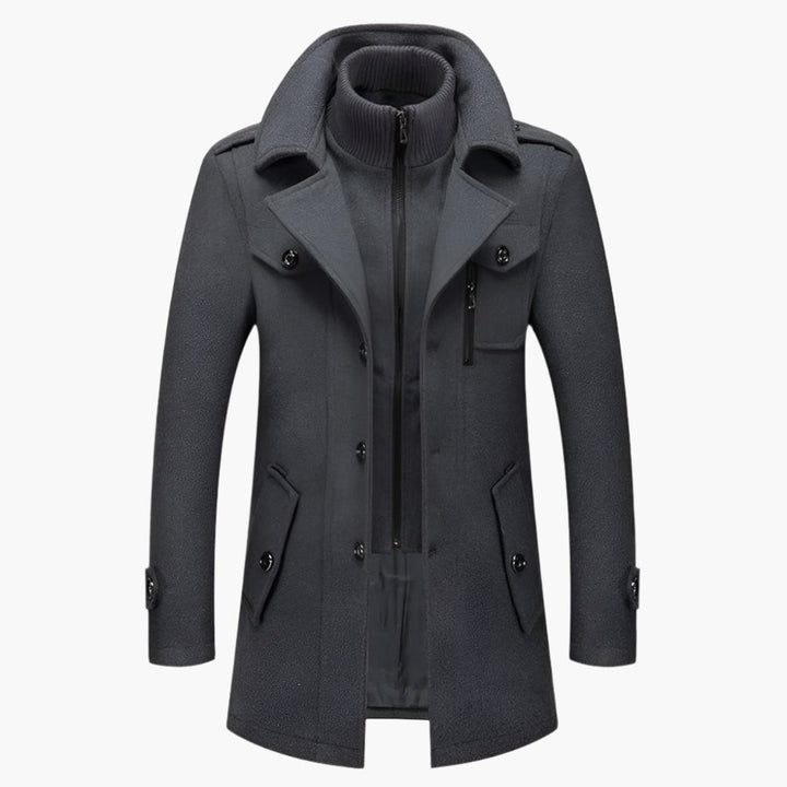Drune | Wintermantel Elegant Zweiteilig - Stilvolle Business- und Freizeitjacke
