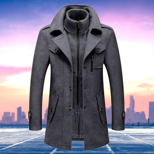 Drune | Wintermantel Elegant Zweiteilig - Stilvolle Business- und Freizeitjacke