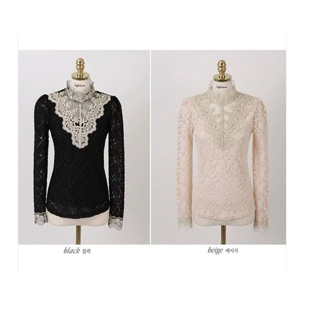 Drune | Stylische Gestickte Dambluse