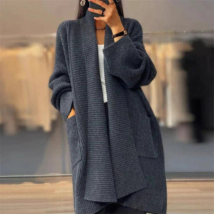Drune | Strick Strickjacke Offene Front Übergröße Strickjacke