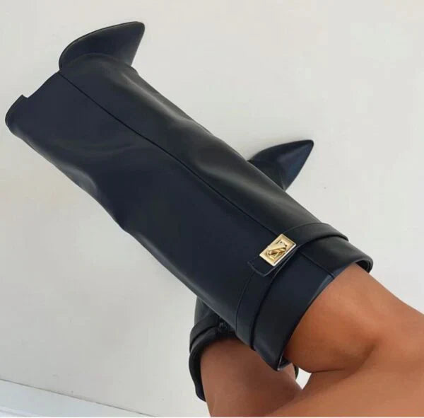 Drune | Hochwertige kniehohe Stiefel aus Wildleder