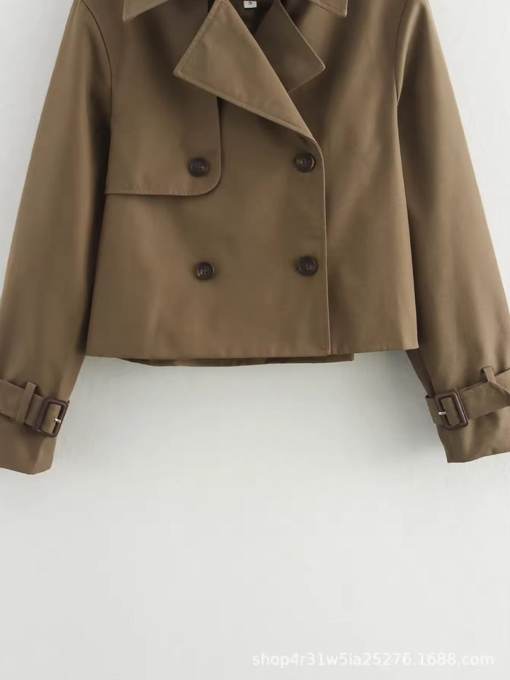 Drune | Gekürzter Trenchcoat