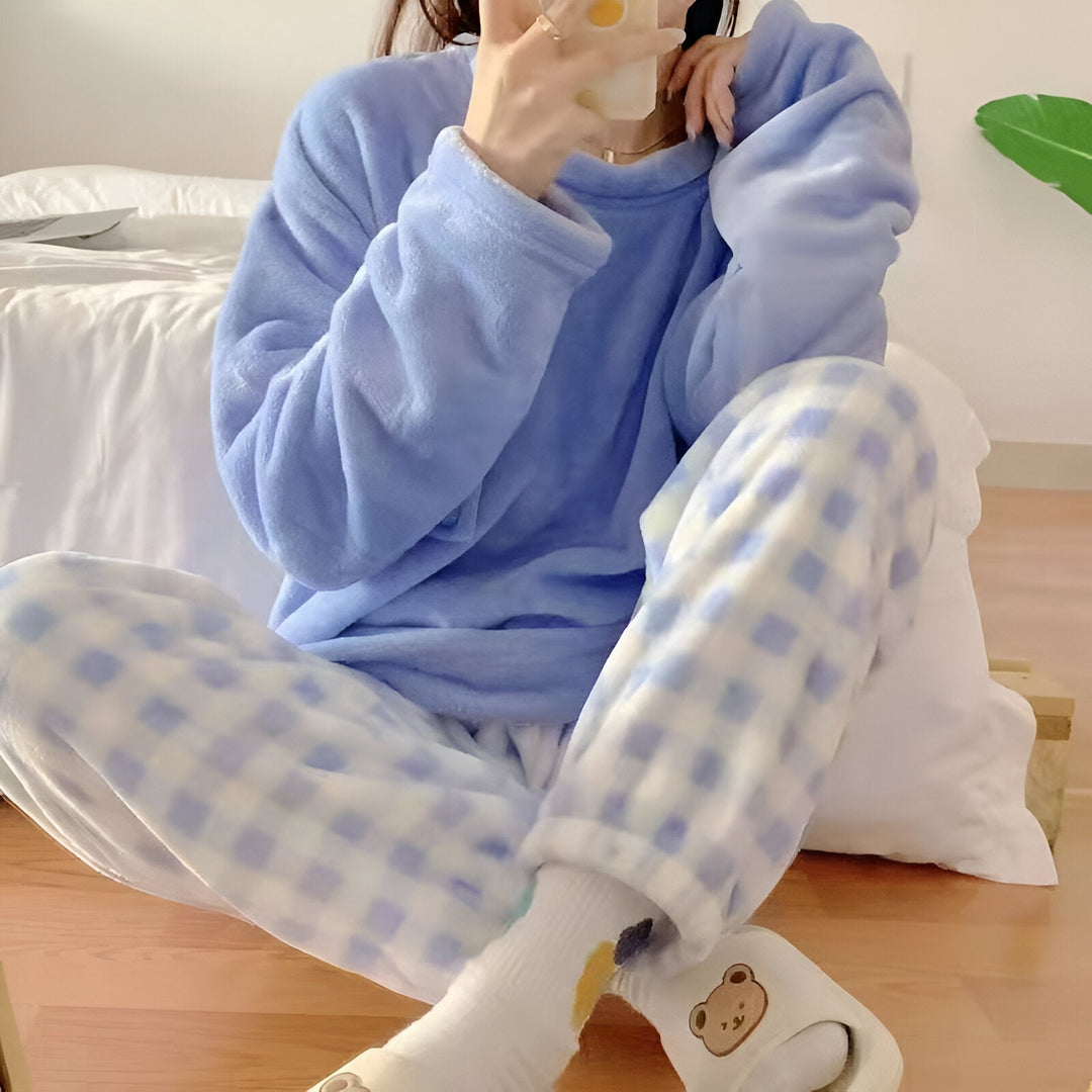 Drune | Kuscheliges Fleece-Pyjama-Set
