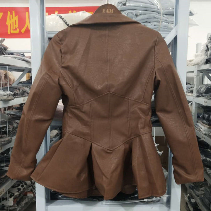 Drune | Sommerzeit Hochbund PU Lederjacke