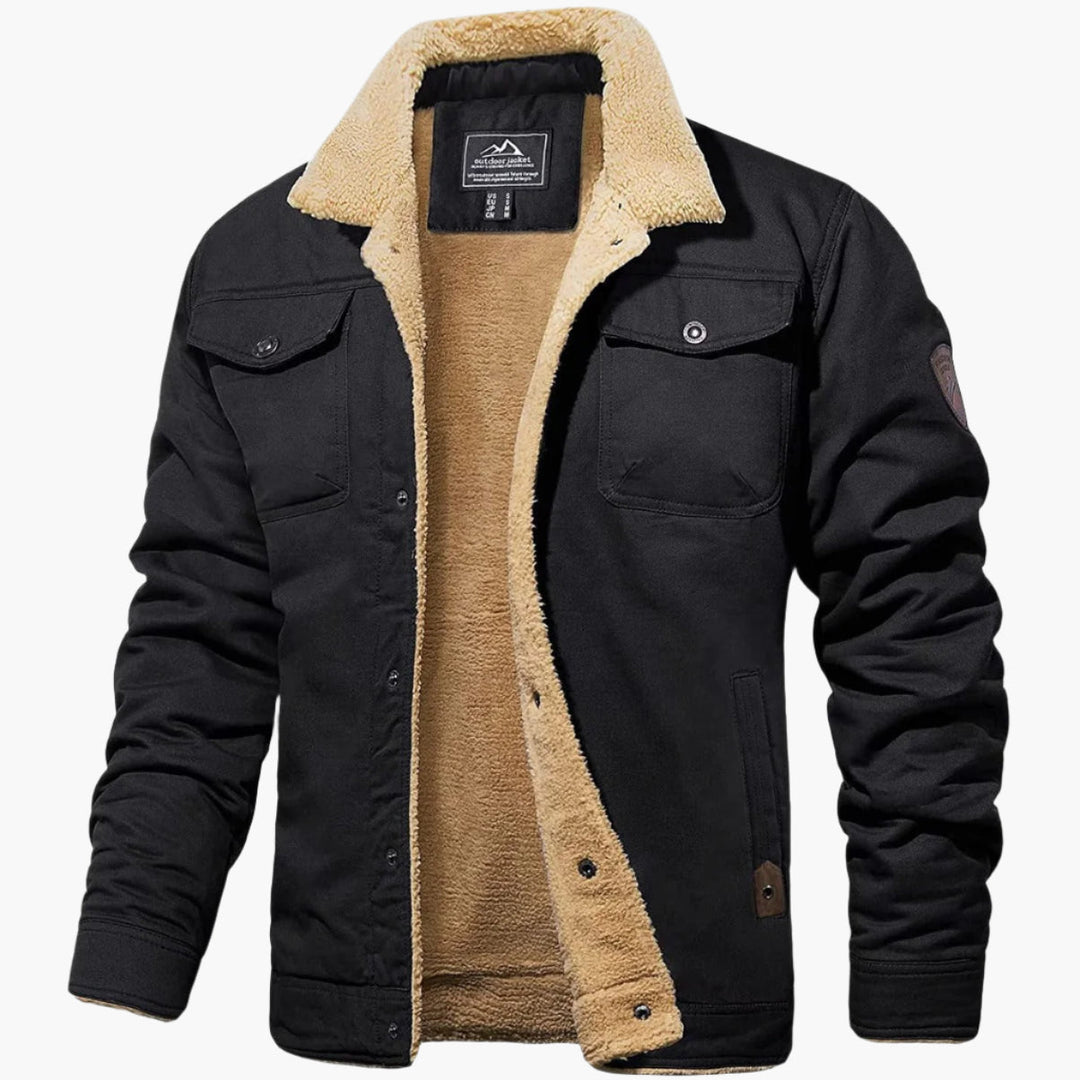 Drune | Winter Bomberjacke Vintage Stil - Warm gefüttert für Freizeit und Alltag