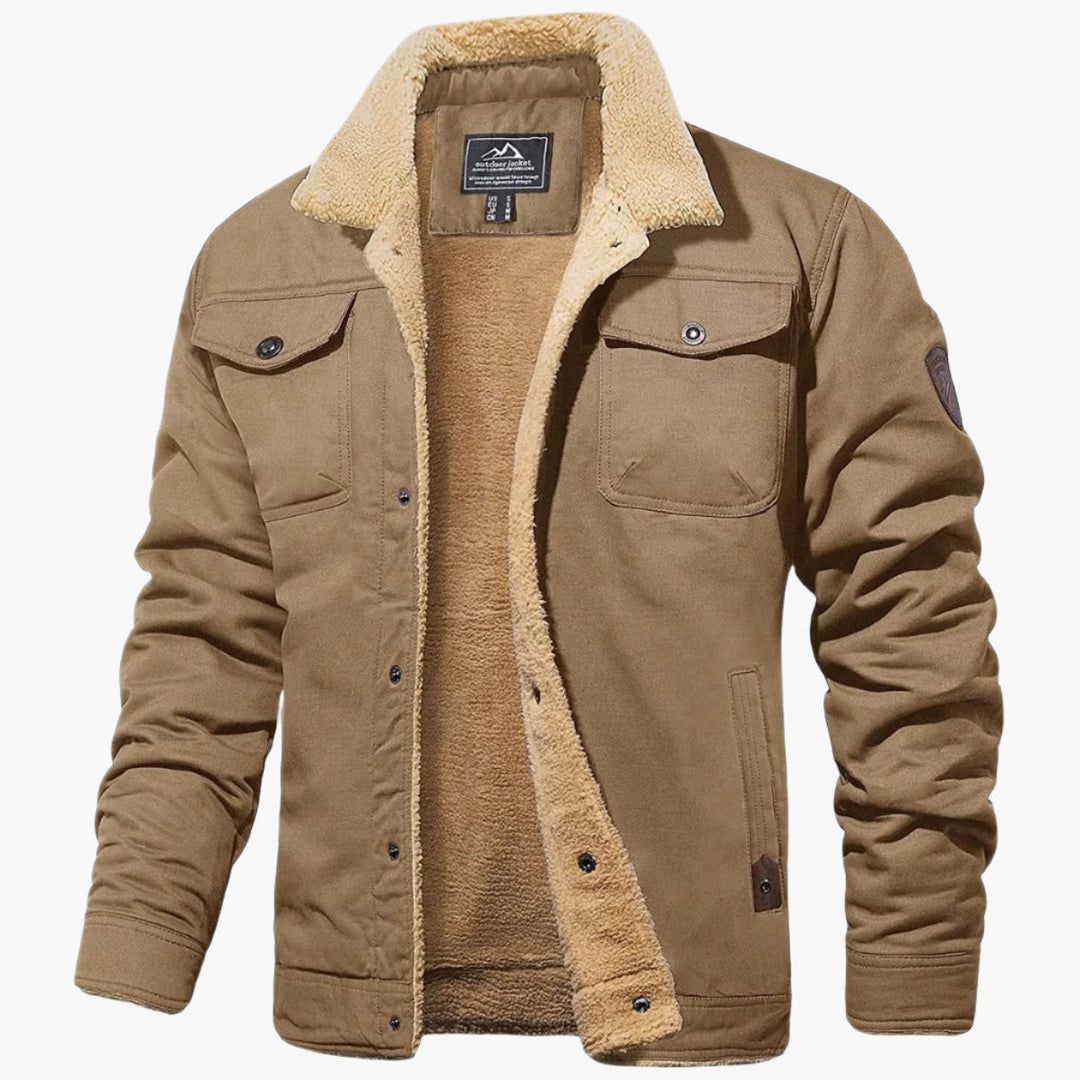 Drune | Winter Bomberjacke Vintage Stil - Warm gefüttert für Freizeit und Alltag