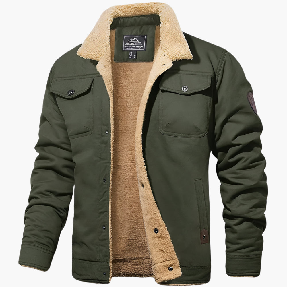 Drune | Winter Bomberjacke Vintage Stil - Warm gefüttert für Freizeit und Alltag