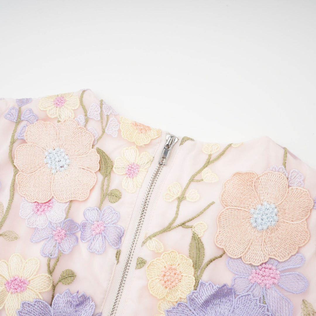Drune | Petal Besticktes Top & Rock Passendes Set